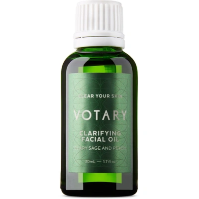 Votary Clarifying Facial Oil, 30 ml In White