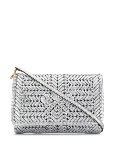 Anya Hindmarch Neeson Cross Body Bag In Silver