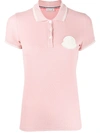 Moncler Logo Polo Shirt In Pink