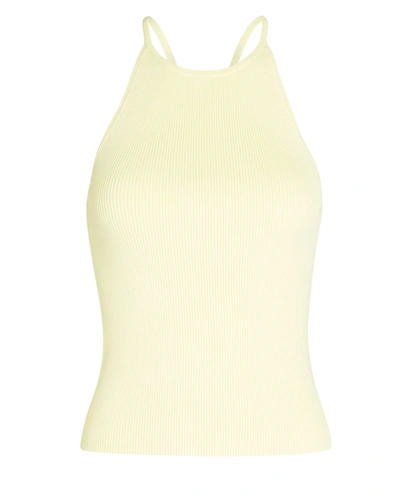 Intermix Mackenzie Knit Tank Top In Yellow