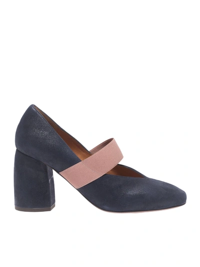 Chie Mihara Seiko Leather Court Shoes In Blue