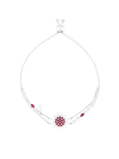 Atelier Swarovski Botanical Jewels Bracelet In Silver