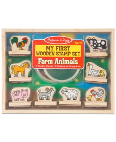 Melissa & Doug Kids'  Farm Animals My First Wooden Stamp Set