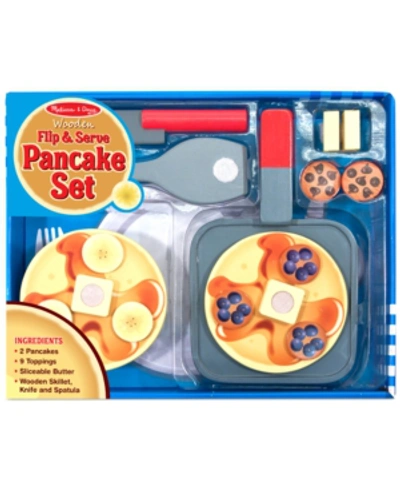 Melissa & Doug Kids' Wooden Flip & Serve Toy Pancake Set In No Color