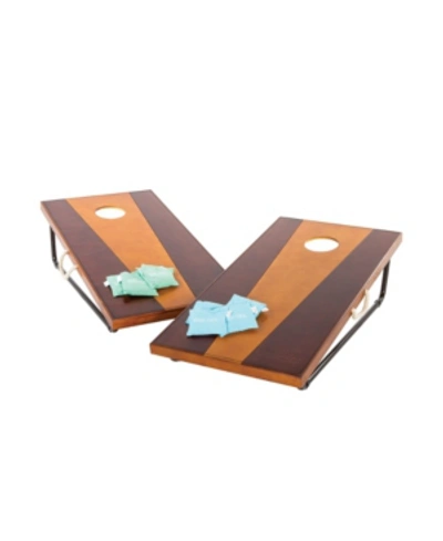 Viva Sol 2' X 4' Bean Bag Toss Game Includes 2 Premium All-wood Bean Bag Toss Boards And 8 All-weather Canvas