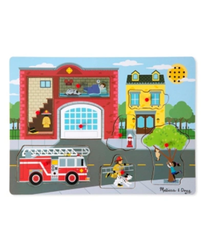 Melissa & Doug Melissa And Doug Around The Fire Station Sound Puzzle In No Color