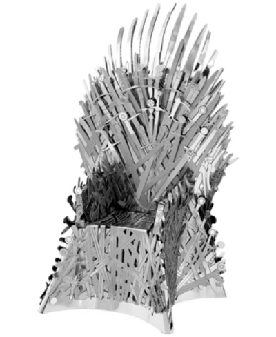 Fascinations Metal Earth Iconx 3d Metal Model Kit - Game Of Thrones Iron Throne In No Color