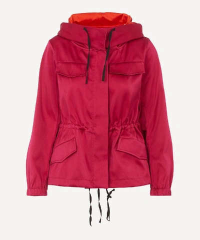 Dries Van Noten Valera Drawstring Hooded Anorak In Pink