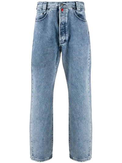 032c Straight Leg Eyelet Detail Jeans In Blue