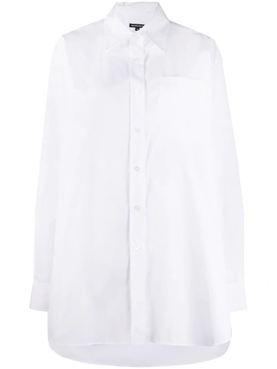 Ann Demeulemeester Cutout Poplin Shirt In White