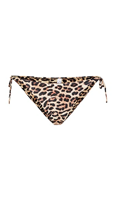 Peixoto Tonie Leopard Print Bikini Bottom In Wild One