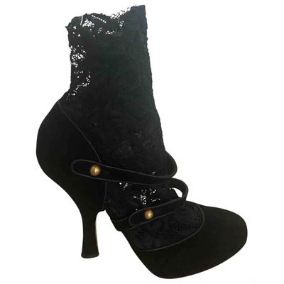 Pre-owned Dolce & Gabbana Heels In Black