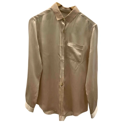 Pre-owned Lanvin Silk Shirt In Brown