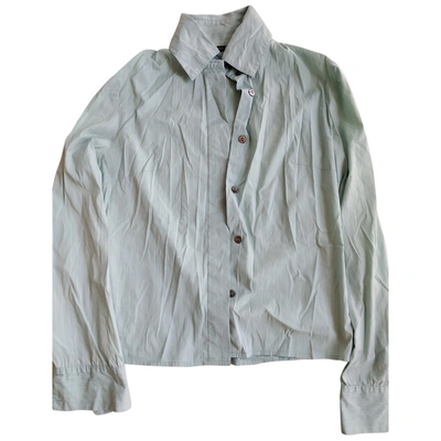 Pre-owned Patrizia Pepe Silk Shirt In Turquoise