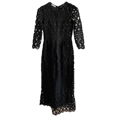 Pre-owned Dondup Maxi Dress In Black