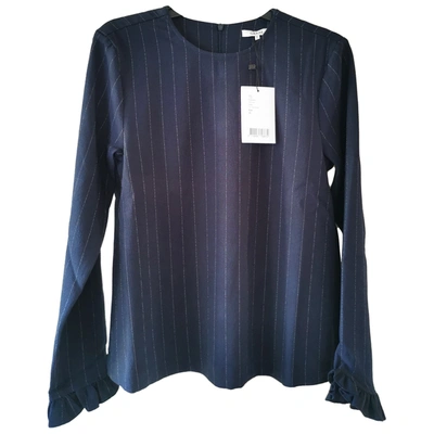 Pre-owned Ganni Blue Polyester Top