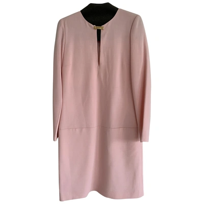 Pre-owned Emilio Pucci Wool Mid-length Dress In Pink