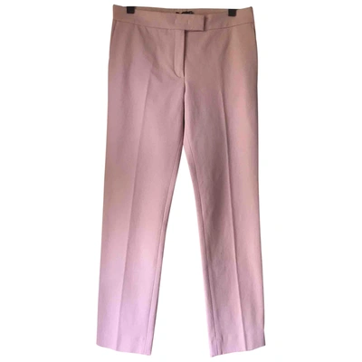 Pre-owned Joseph Trousers In Pink