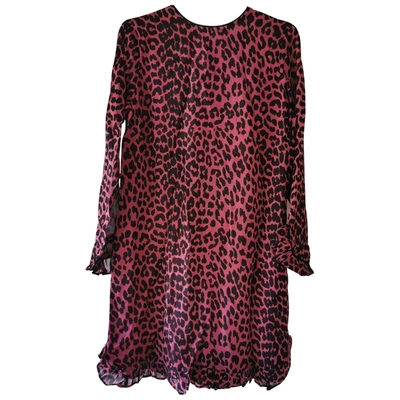 Pre-owned Ganni Mid-length Dress In Pink