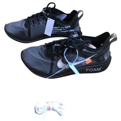 Pre-owned Nike X Off-white Zoom Fly Cloth Low Trainers In Black