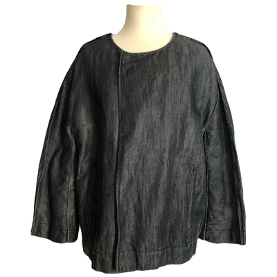 Pre-owned Junya Watanabe Linen Jacket In Black