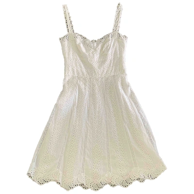 Pre-owned Collette Dinnigan Mini Dress In White