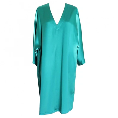 Pre-owned Gianluca Capannolo Leather Dress In Green