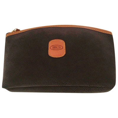 Pre-owned Bric's Brown Leather Clutch Bag