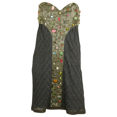 Pre-owned Missoni Mini Dress In Grey