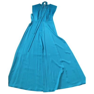 Pre-owned Marella Maxi Dress In Turquoise