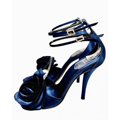 Pre-owned Roger Vivier Cloth Sandals In Blue