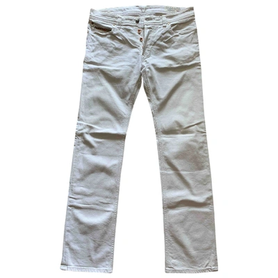 Pre-owned Diesel Straight Jeans In White