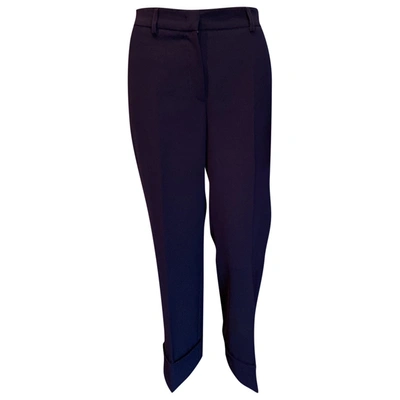 Pre-owned Moschino Cheap And Chic Straight Trousers In Blue