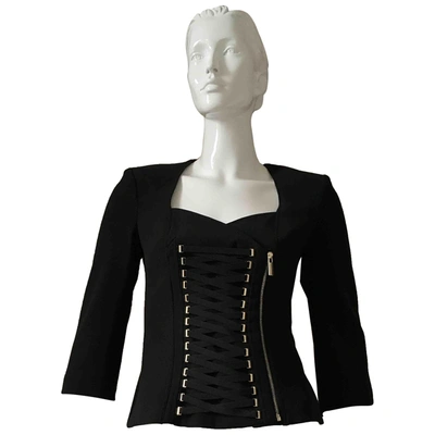Pre-owned Elisabetta Franchi Short Waistcoat In Black