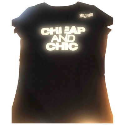 Pre-owned Moschino Cheap And Chic Black Cotton Top