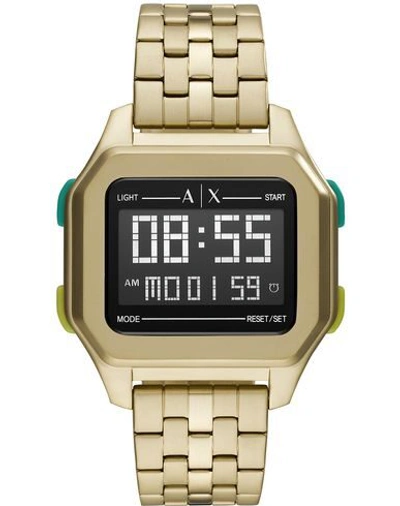 Armani Exchange Wrist Watch In Platinum
