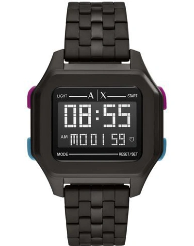 Armani Exchange Wrist Watch In Black