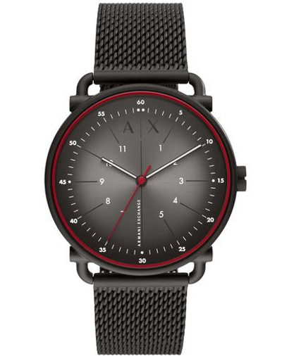 Armani Exchange Wrist Watch In Black