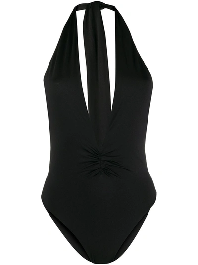 Tara Matthews Halterneck Swimsuit In Black