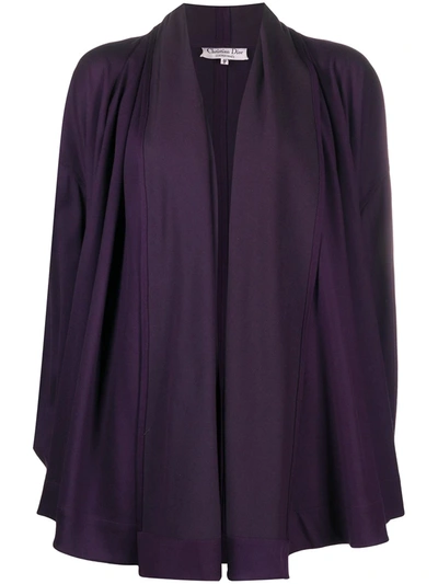 Pre-owned Dior  Draped Open Jacket In Purple