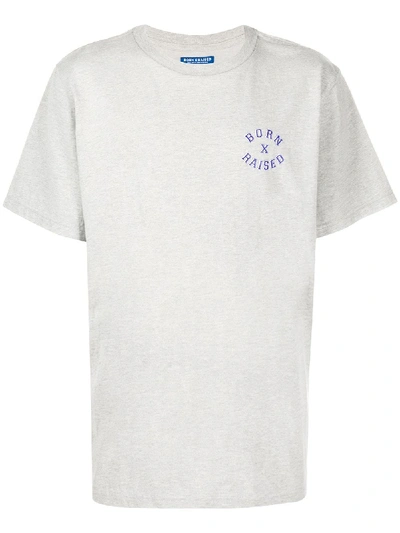 Bornxraised Logo Print T-shirt In Grey