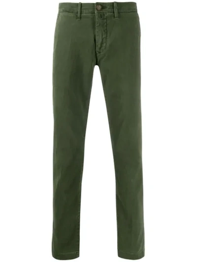 Jacob Cohen Comfort Fit Cargo Trousers In Green