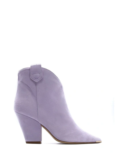 Aldo Castagna Purple Suede Ankle Boot