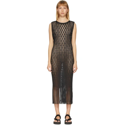 Issey Miyake Black Netting Dress In 15 Black