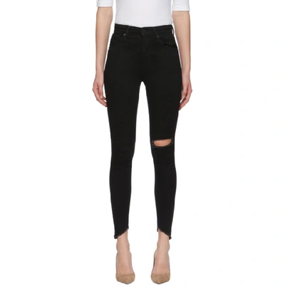 Levi's Levis Black Chew High-rise Skinny Jeans In In The Black