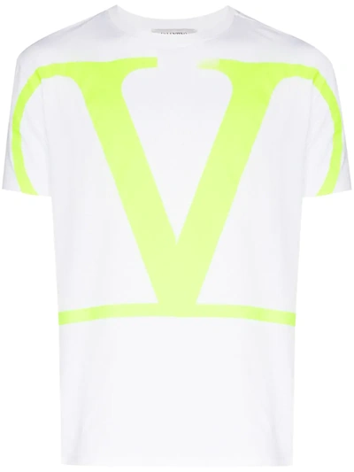 Valentino Oversized-t-shirt Mit Vlogo In Yellow