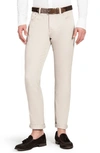 Isaia Slim Fit Pants In Stone