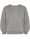 Agolde Thora Organic Cotton Sweatshirt In Zinc