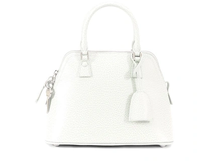 Maison Margiela Borsa 5ac A Tracolla In Pelle In White