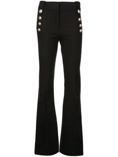 Derek Lam 10 Crosby Robertson Stretch Cotton Sailor Pants In Black